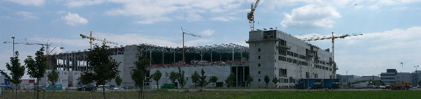 Baustelle Audi Nord nach Richtfest am 23.06.2010
